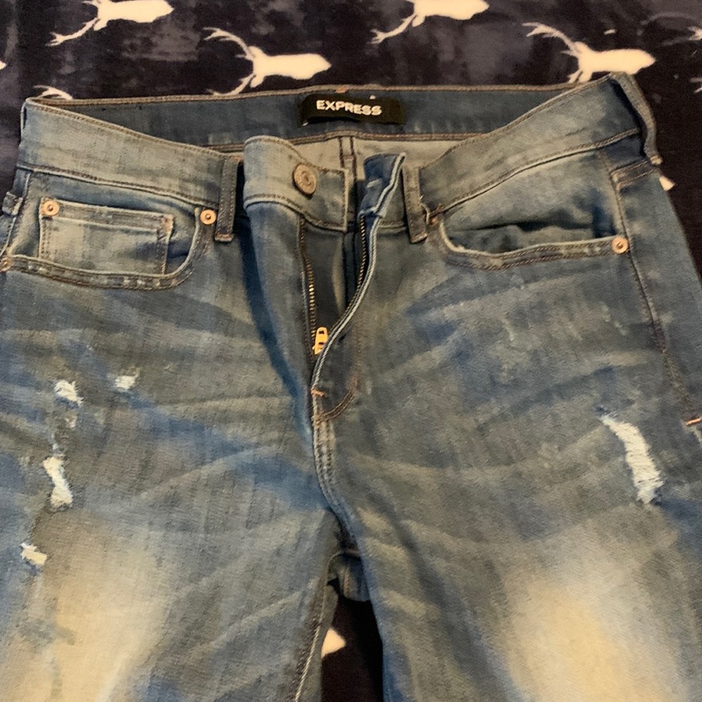 Express barely boot mid rise